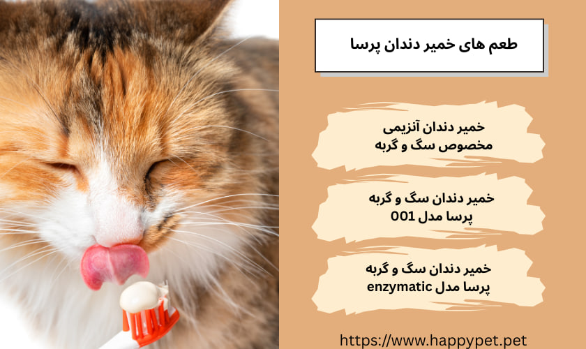 طعم های خمیر دندان پرسا